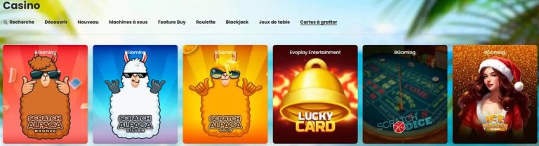 Casino Sky cartes à gratter