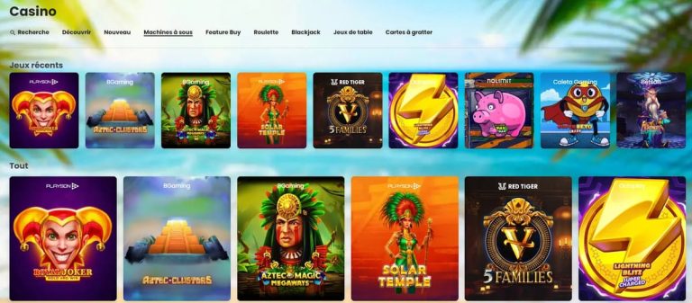 Casino Sky machines à sous